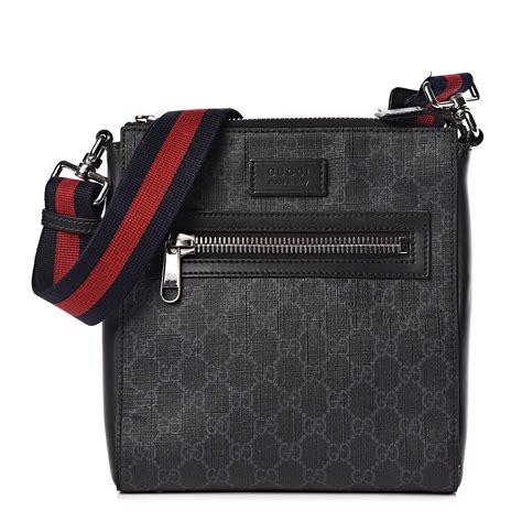 GG Supreme Black Small Messenger Bag 